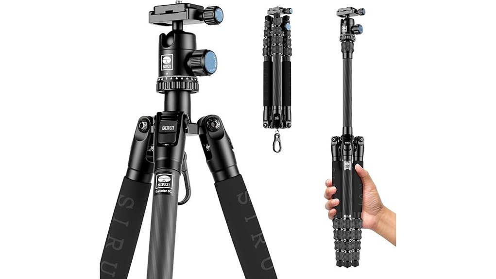 Top Compact Tripods for Urban Photography 6 sirui 5c ballhead tripod