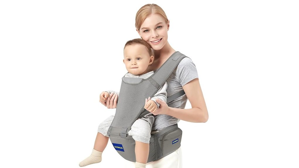 Best Baby Carriers for Travel 11 six in one baby carrier grey