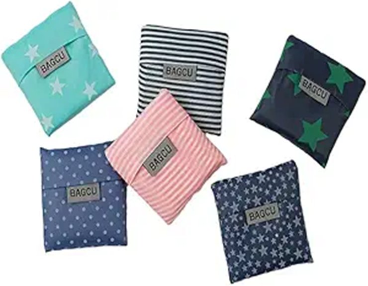 The Best Reusable Shopping Bags: Compact and Durable 7 six pack foldable cloth totes
