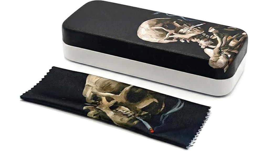 skull design eyeglass case