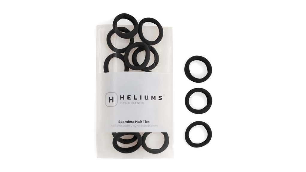 Best Travel Hair Ties and Clips That Won't Snag Strands 10 small soft black hairties