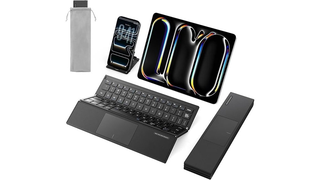 Travel Keyboards for Digital Nomads: Light, Durable, Portable 6 sodi z01t tri fold keyboard