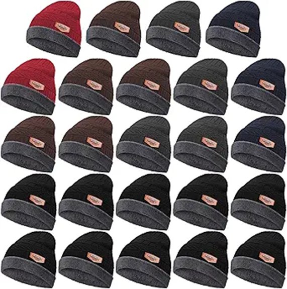 Winter Hats & Beanies That Deliver Warmth Without Bulk 3 suhine 24 pack fleece lined beanies