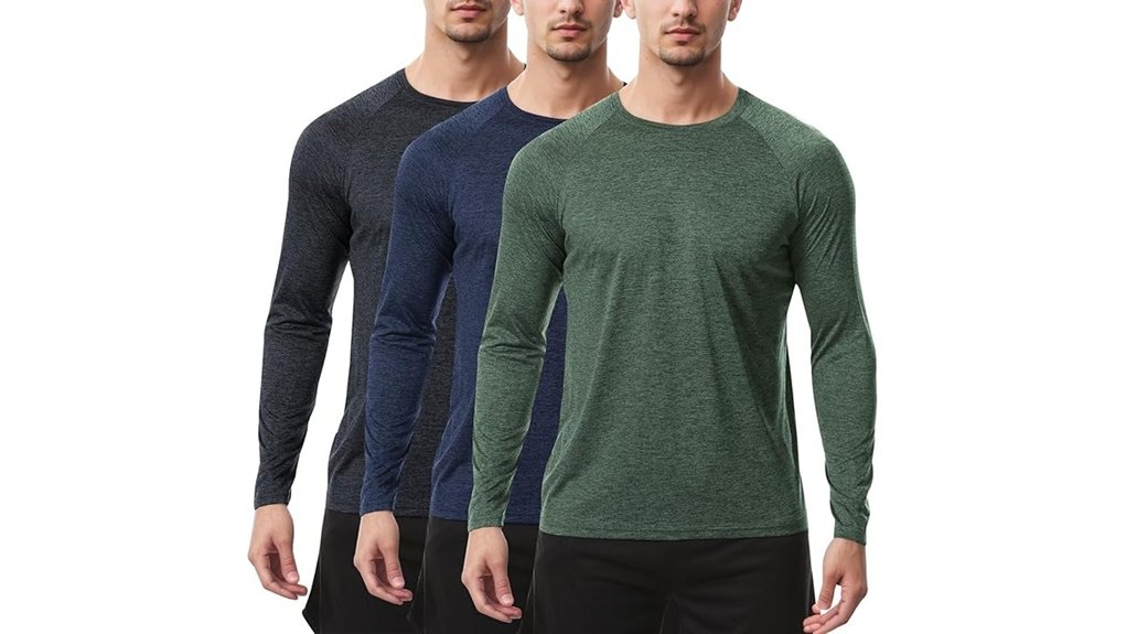 Hiking Shirts: Moisture-Wicking Fabrics Compared 9 sumolux men s 3 pack long sleeve