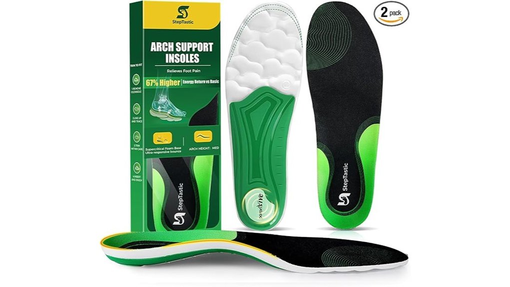 Best Travel Shoe Inserts for Endless Walking Comfort 8 supercritical foam arch insoles
