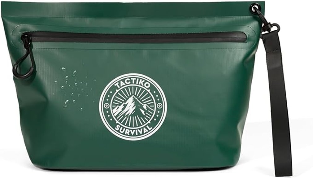 Top Waterproof Zip Pouches for Leakproof Travel 12 tactiko green water resistant pouch