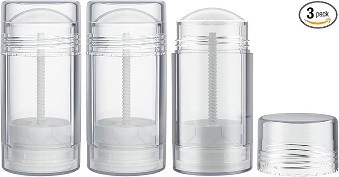 Best Refillable Deodorant Travel Pods You'll Actually Use 7 tekson clear refillable 3 pack