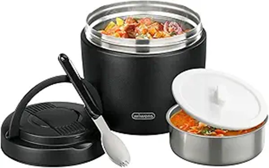 Insulated Food Containers For Hot Meals On The Go 2 thermo 32oz vacuum insulated jar