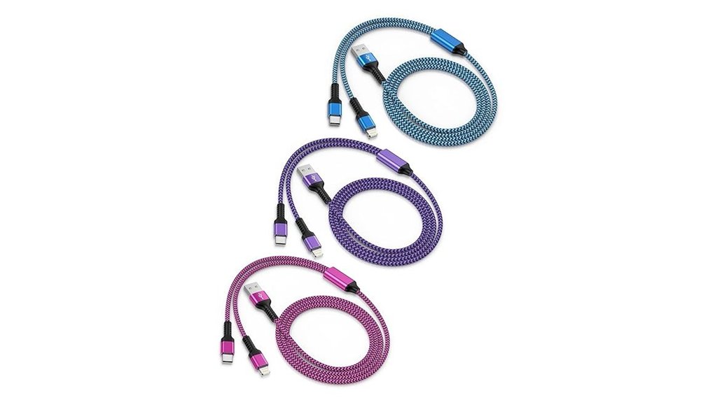 Top 2-in-1 Charging Cables (USB-C + Lightning) Everyone Needs 10 three 4ft dual connectors