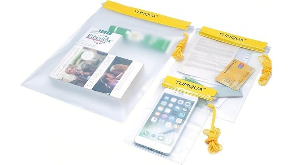 Waterproof Pouches for Valuables: Ultimate Protection On the Go 9 three pack clear waterproof bags