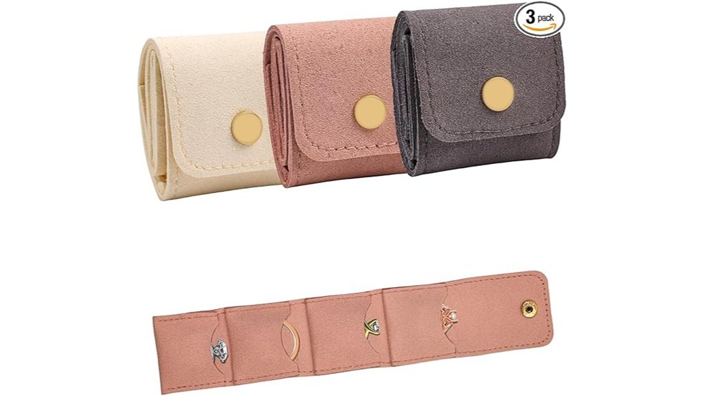 Jewelry Travel Cases That Keep Everything Untangled 7 three pack mini travel jewelry organizer