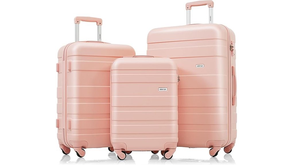 Hard-Shell Suitcases: Polycarbonate vs ABS—Which Wins 2 three piece abs luggage tsa lock