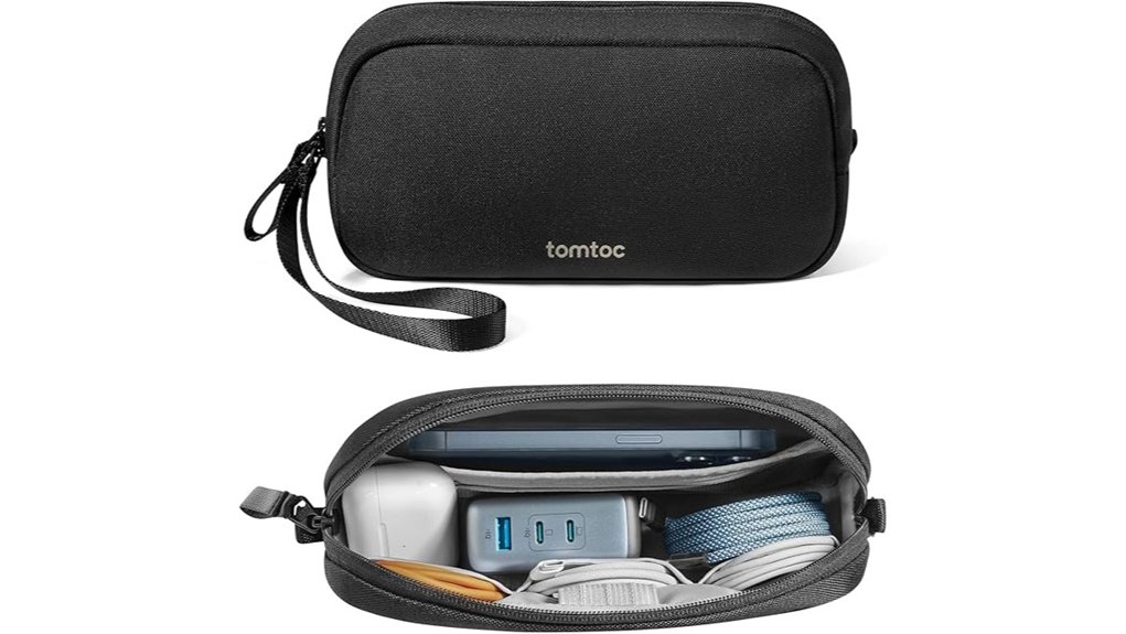 Best Tech Pouches for Digital Nomads (Slim vs Structured) 2 tomtoc waterproof electronics organizer