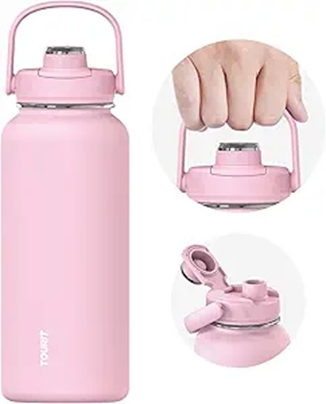 Reusable Water Bottles: Insulated or Lightweight for Travelers 8 tourit 32oz insulated bottle