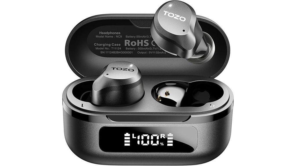 Wireless Earbuds for Travel You Can Count On 15 tozo nc9 anc earbuds