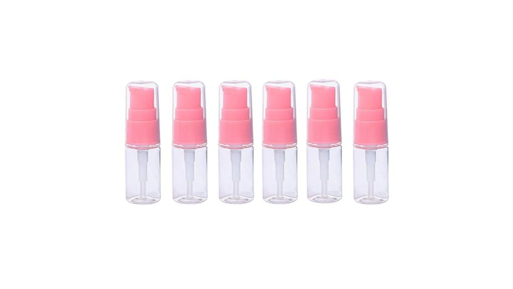 Best Mini Pump Bottles for Lotions and Sunscreen 15 transparent 10ml pump bottles