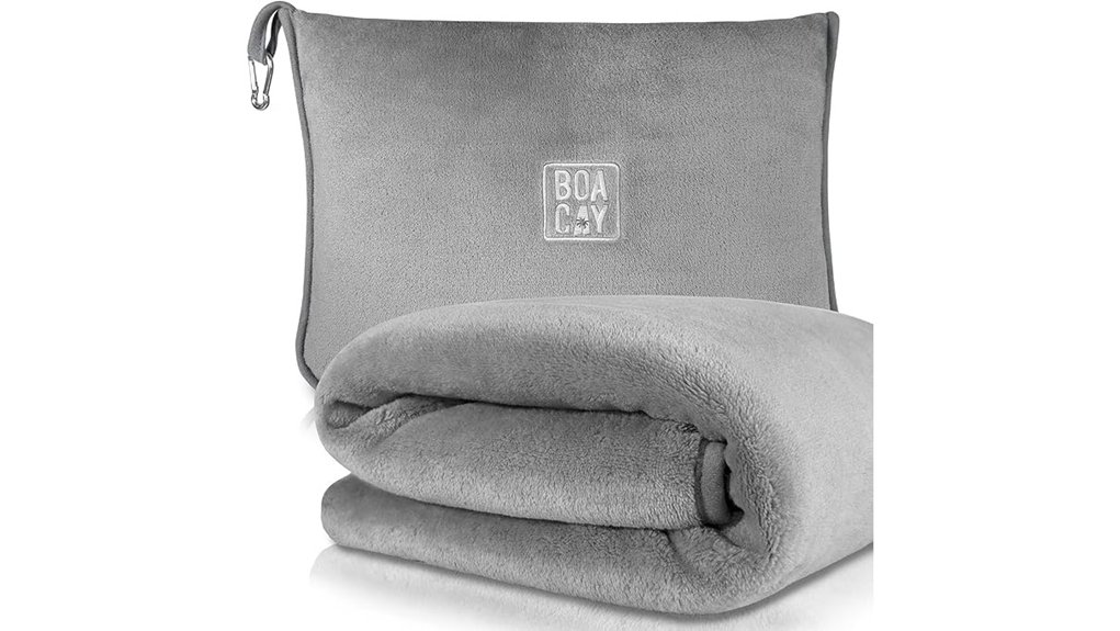 travel blanket with pillow