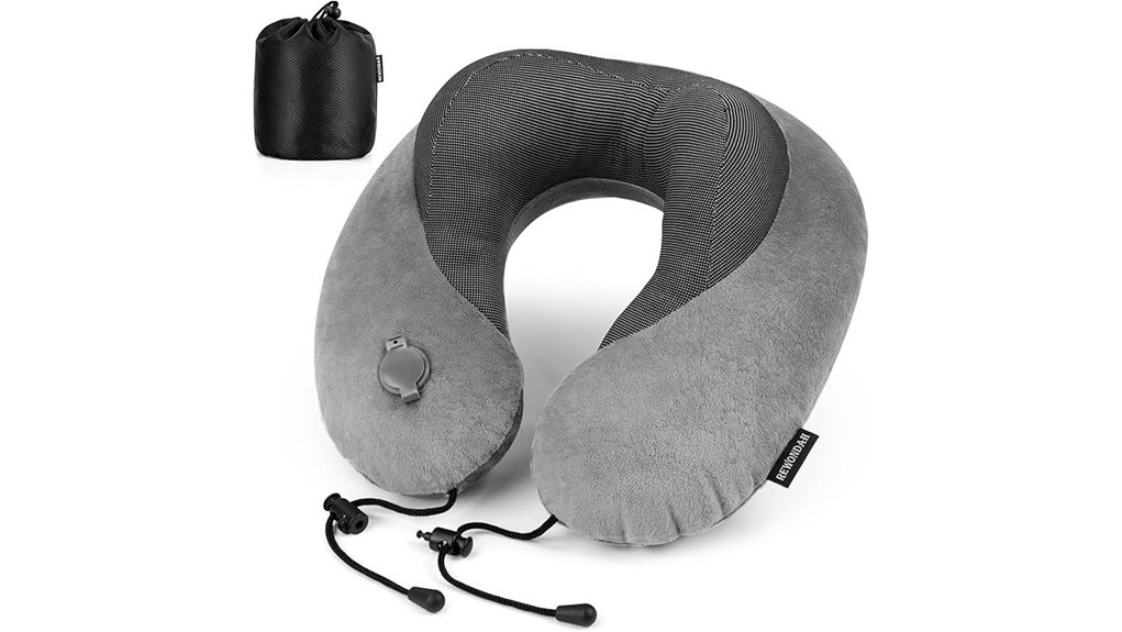 15 Best Inflatable Neck Pillow 8 travel comfort neck pillow