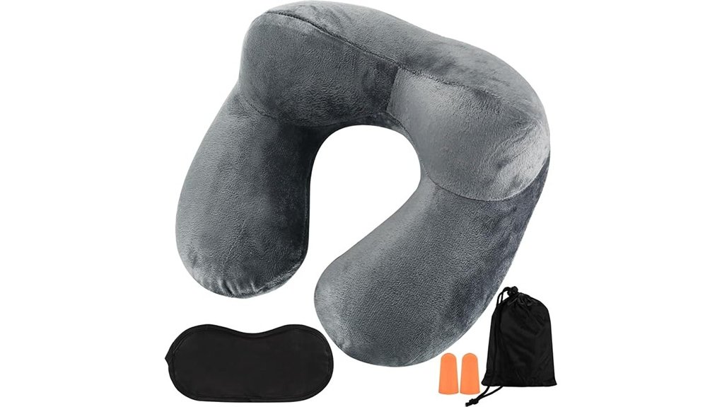 15 Best Inflatable Neck Pillow 13 travel comfort set included