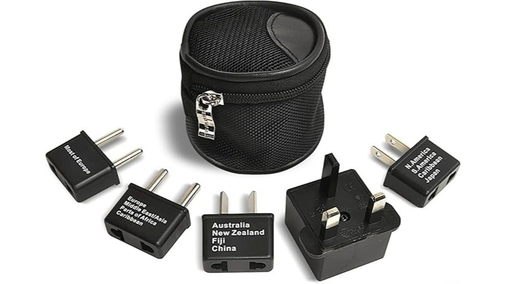 travel plug adapter set
