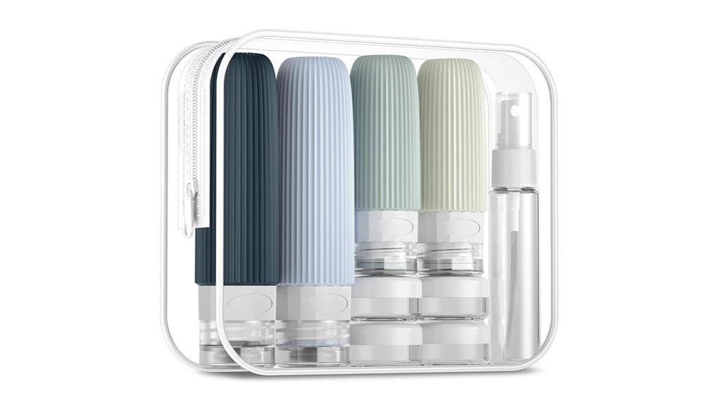 travel sized liquid containers set