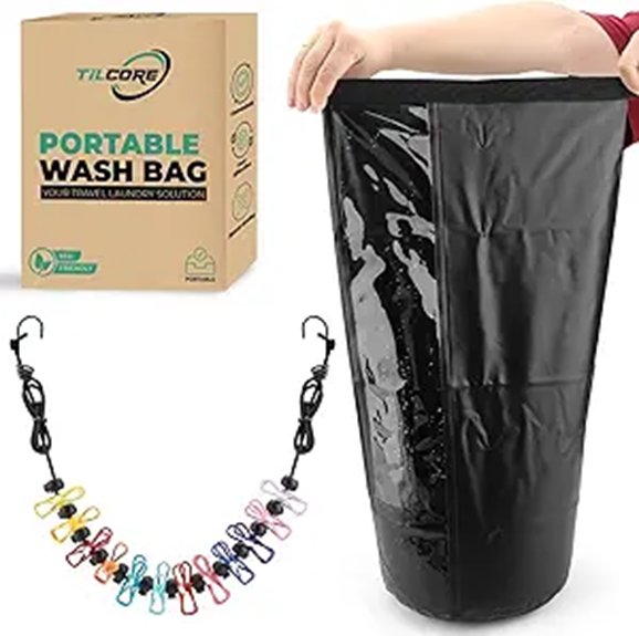 travel washer retractable clothesline