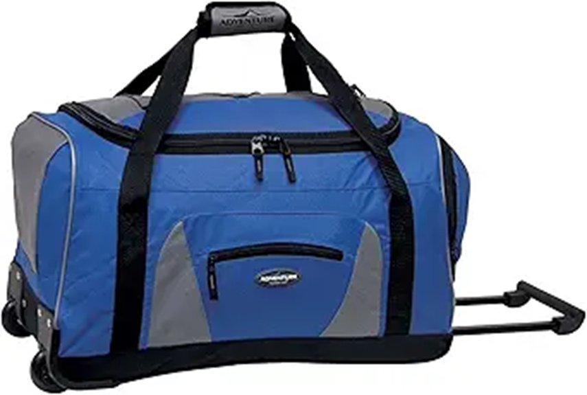 travelers club rolling duffel