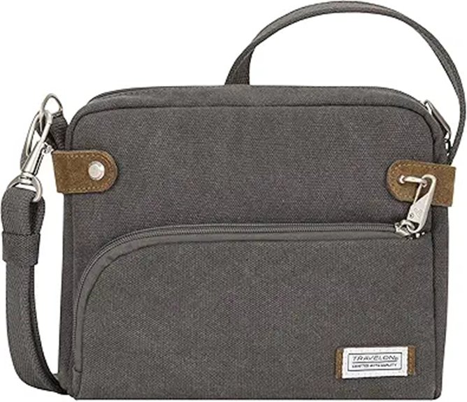 Anti-Theft Crossbody Bags Zippers Locks Cut-Resistant Straps 12 travelon anti theft crossbody bag