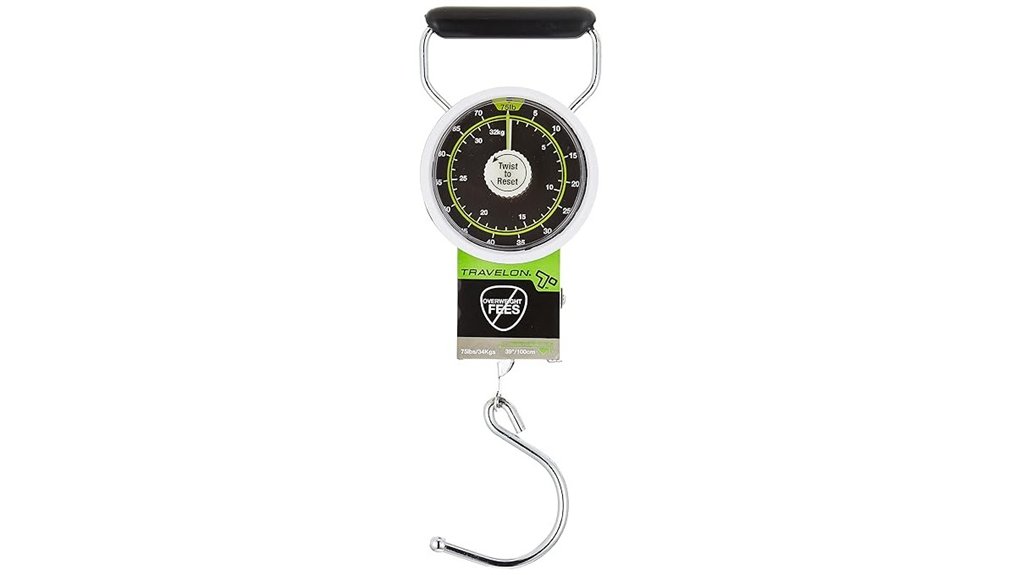 Smart Luggage Scales That Help You Avoid Overweight Fees 10 travelon stop and lock luggage scale