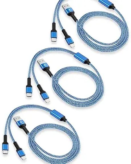 Top 2-in-1 Charging Cables (USB-C + Lightning) Everyone Needs 5 triple dual fast cables