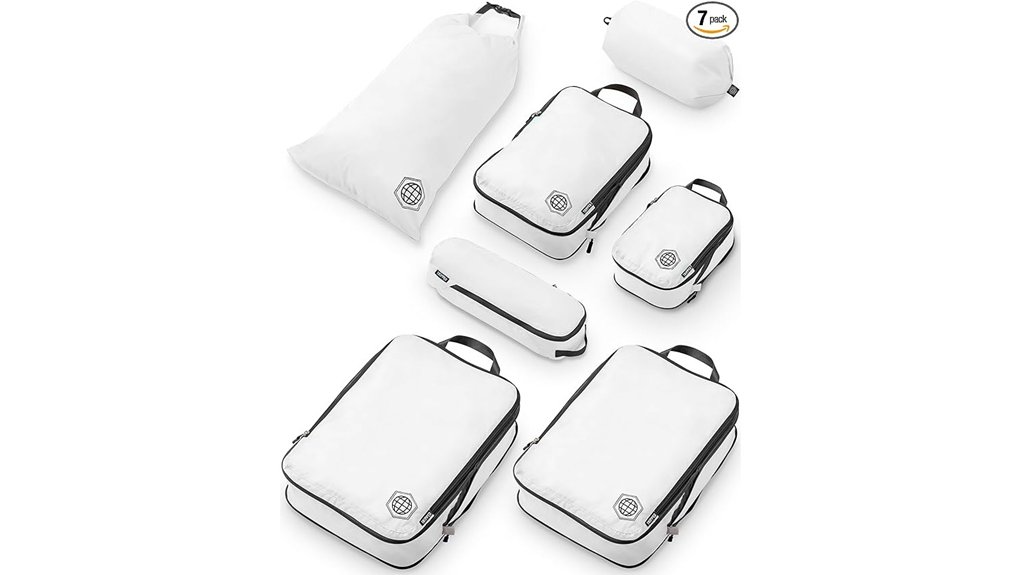 Compression Bags That Transform Packing for Bulky Gear 7 tripped seven piece compression cubes