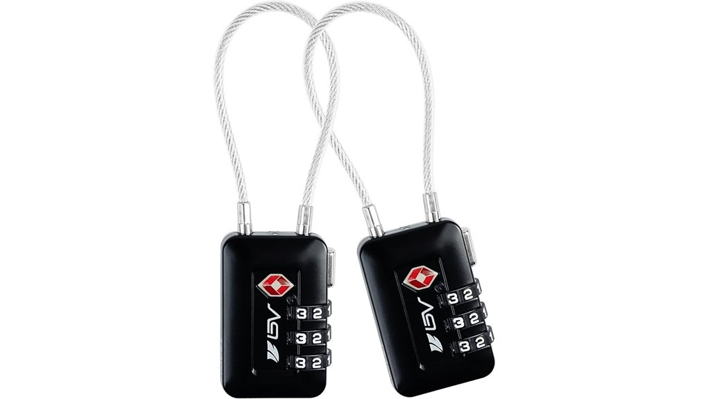 Luggage Locks: TSA vs Non-TSA Security Showdown 11 tsa lock set 2 pack