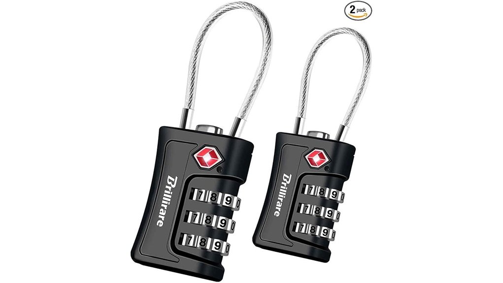 Best Travel Locks: Cable Lock, Padlock, and Combination Lock 1 tsa two pack luggage padlocks