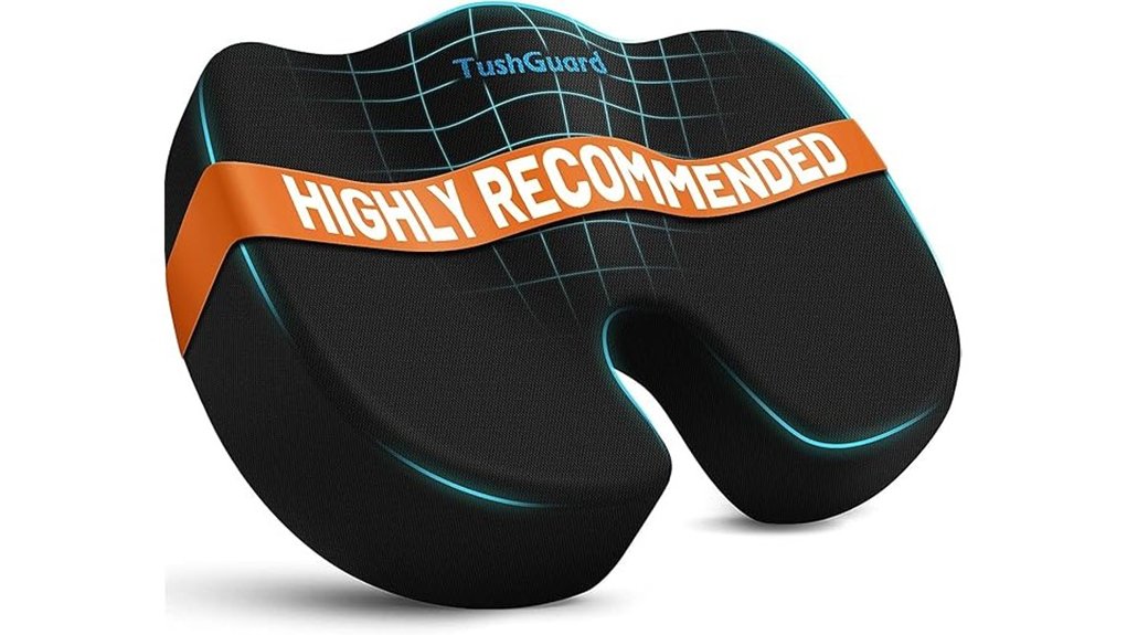 Best Seat Cushions for Economy Comfort 14 tushguard memory foam cushion