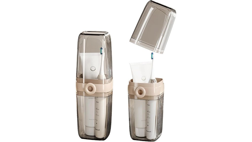 two in one toothbrush and cup