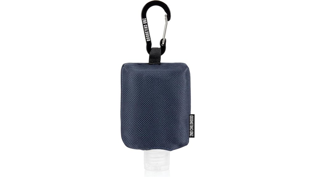 two ounce refillable sanitizer keychain
