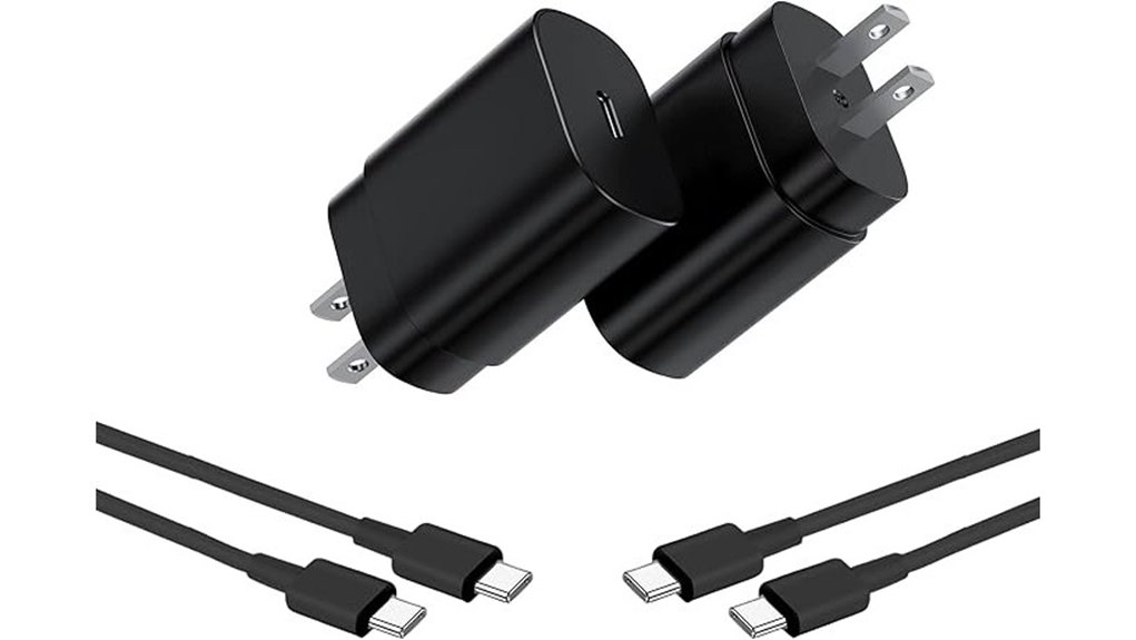 Top USB-C Chargers That Fast-Charge On The Go 15 two pack 25w usb c wall charger