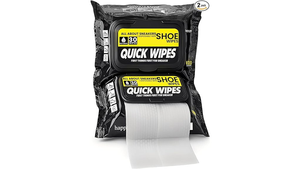 Best Compact Shoe Cleaning Wipes for Spotless Travel 5 two pack 60 piece shoe wipes
