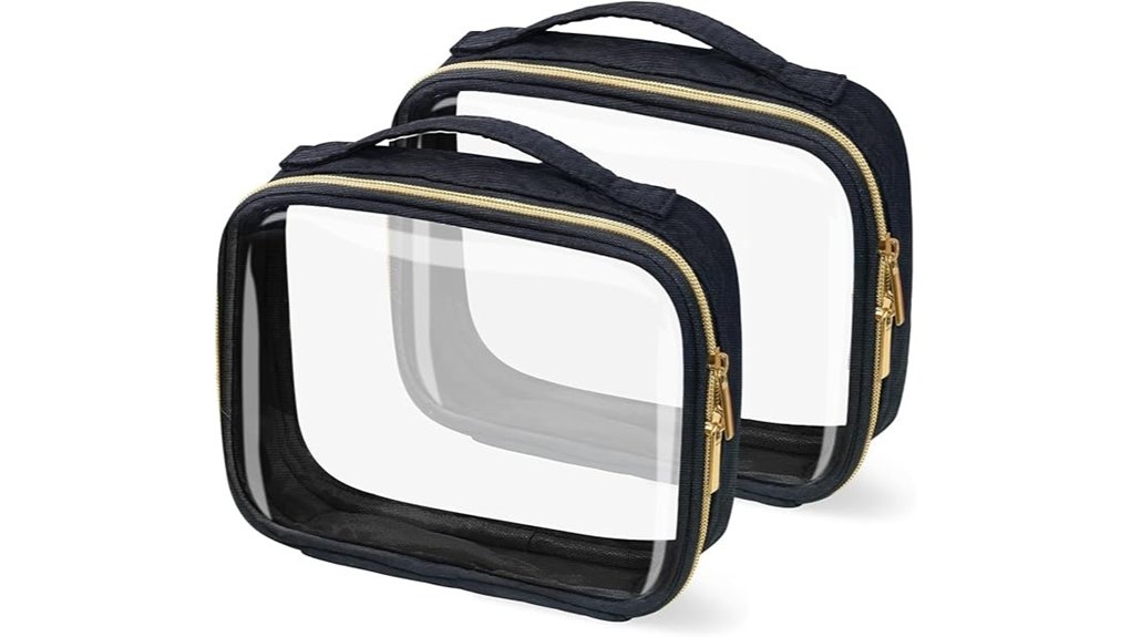 two pack clear tsa approved