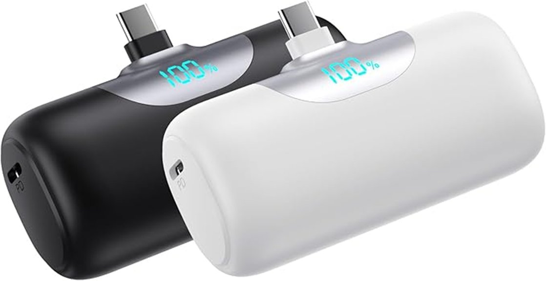 Top USB-C Chargers That Fast-Charge On The Go 10 two pack mini 5500mah usb c