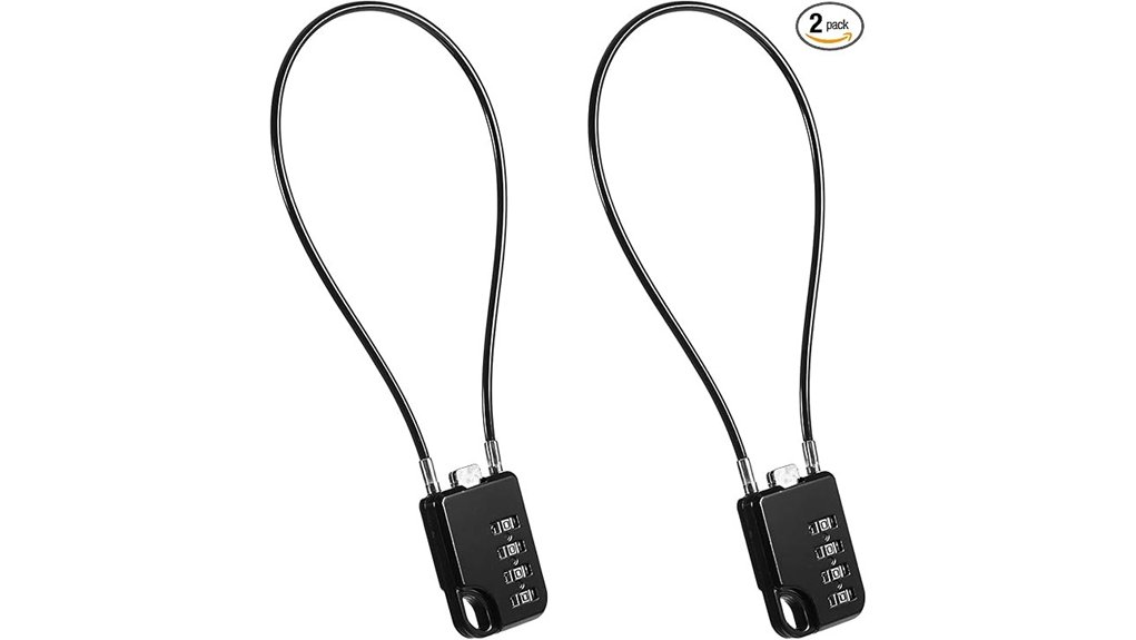Best Travel Locks: Cable Lock, Padlock, and Combination Lock 9 two pack resettable 4 digit padlocks