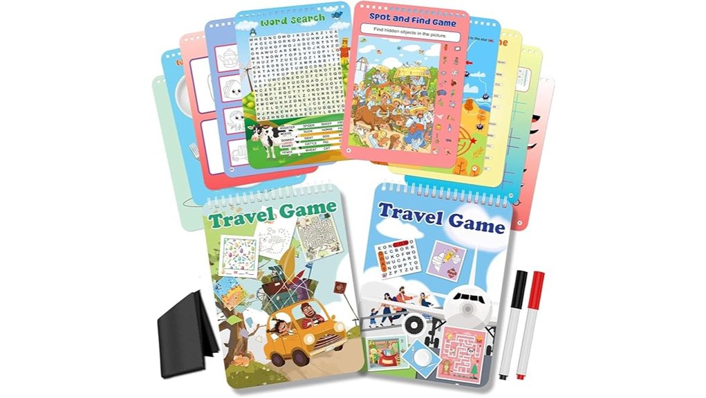 Travel Games & Entertainment for Flights That Pass the Time 3 two pack travel activity games