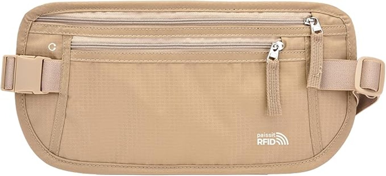 Money Belts vs Hidden Pouches: Which Works Best 10 unisex beige rfid moneybelt