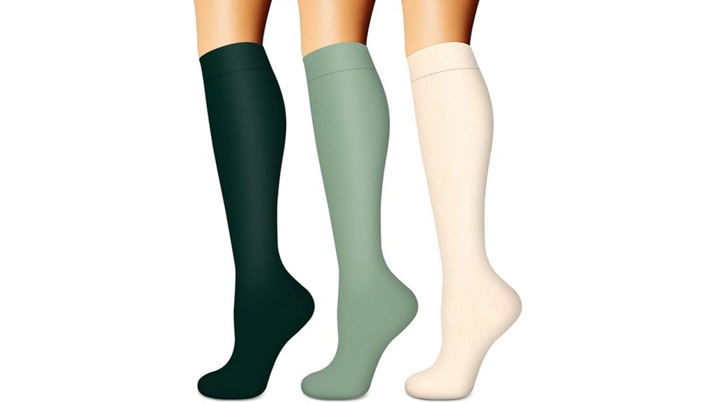 unisex compression socks 3 pairs
