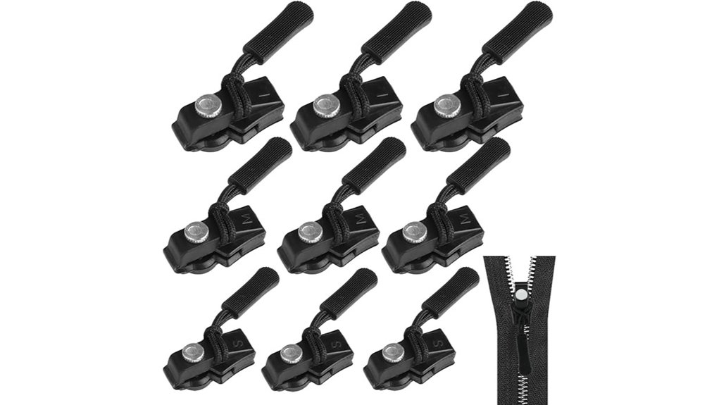 Best Travel Repair Kits for Broken Zippers and Loose Screws 12 universal black zipper repair