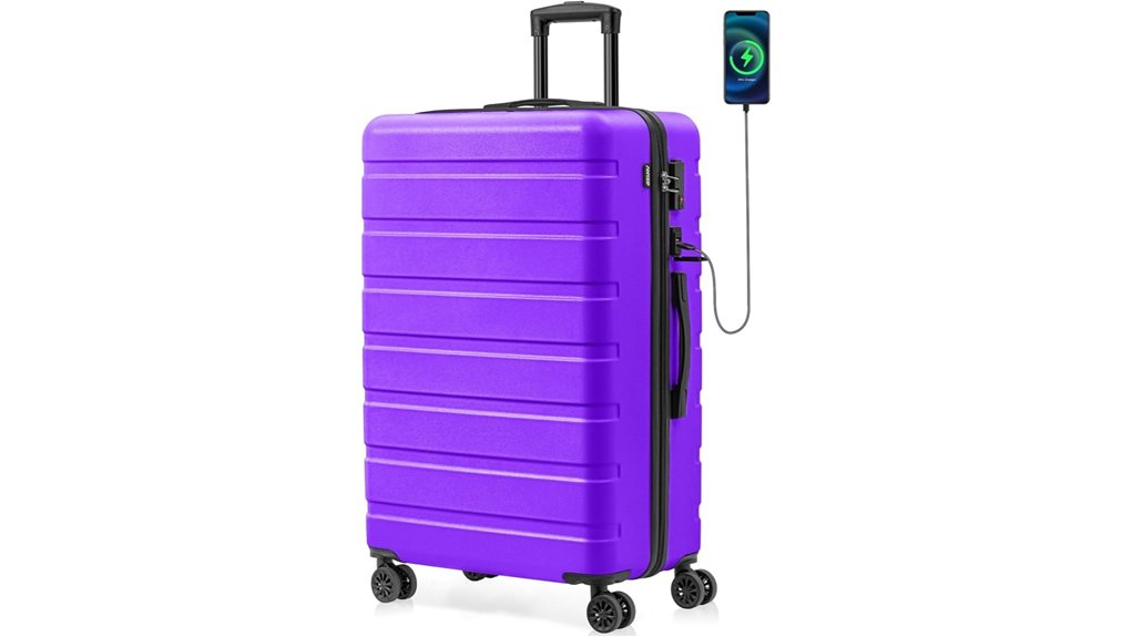 usb hardside 28 inch suitcase