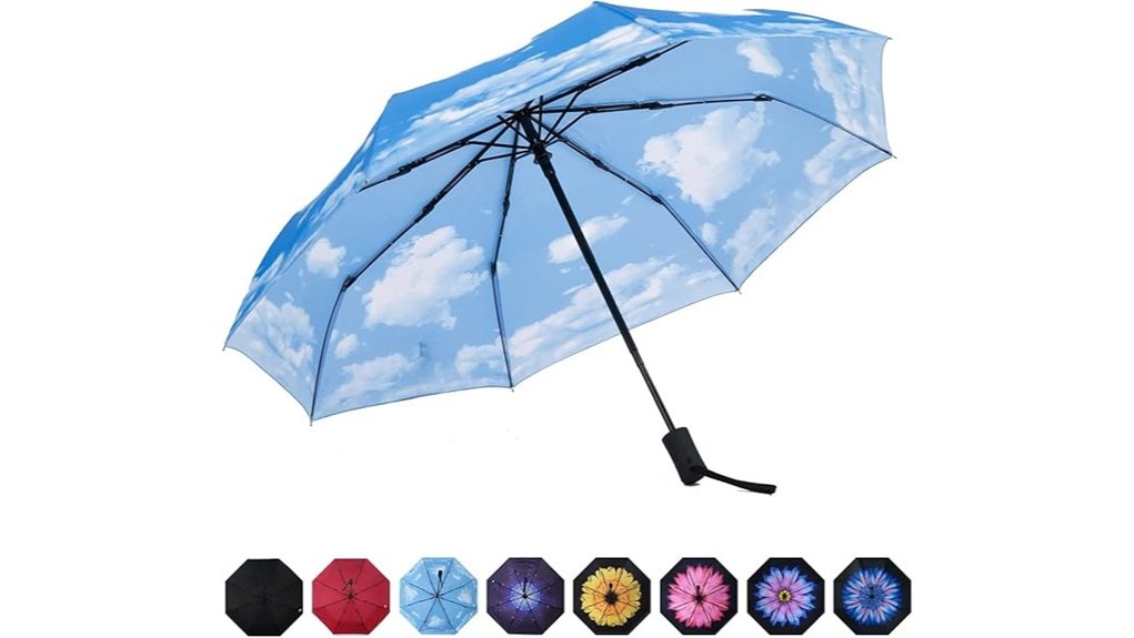 uv compact windproof umbrella