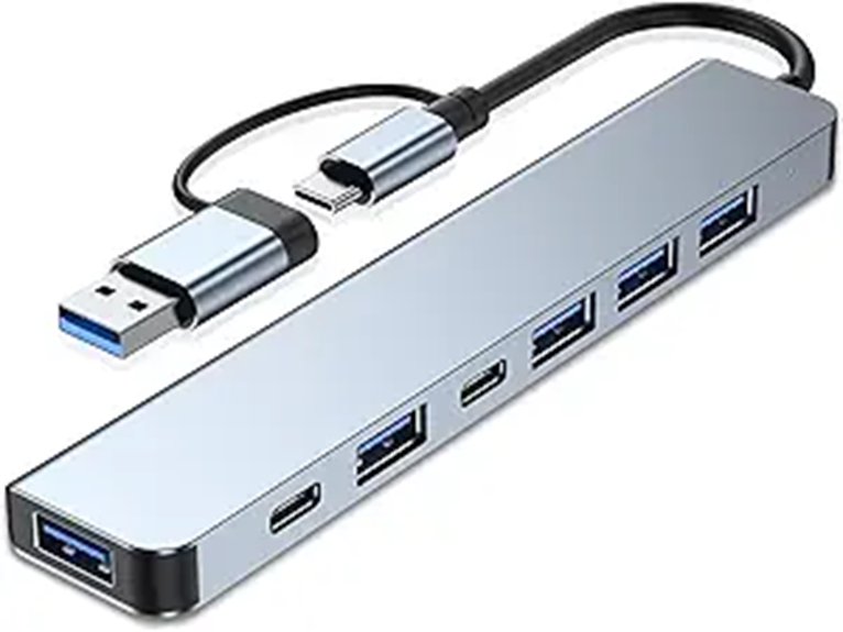 Best USB Hubs for Connecting Multiple Devices 12 vienon aluminum usb c 7 in 1