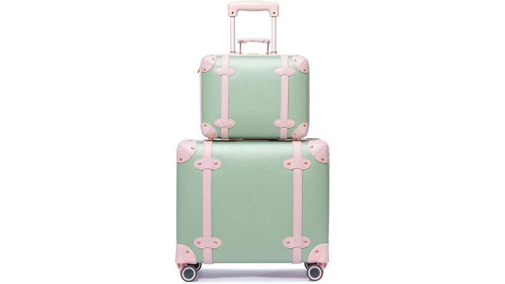 Rolling Luggage For Cobblestone Streets That Roll Smoothly 15 vintage look wheeled luggage