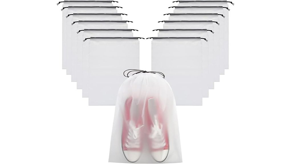 vorspack transparent travel shoe bags